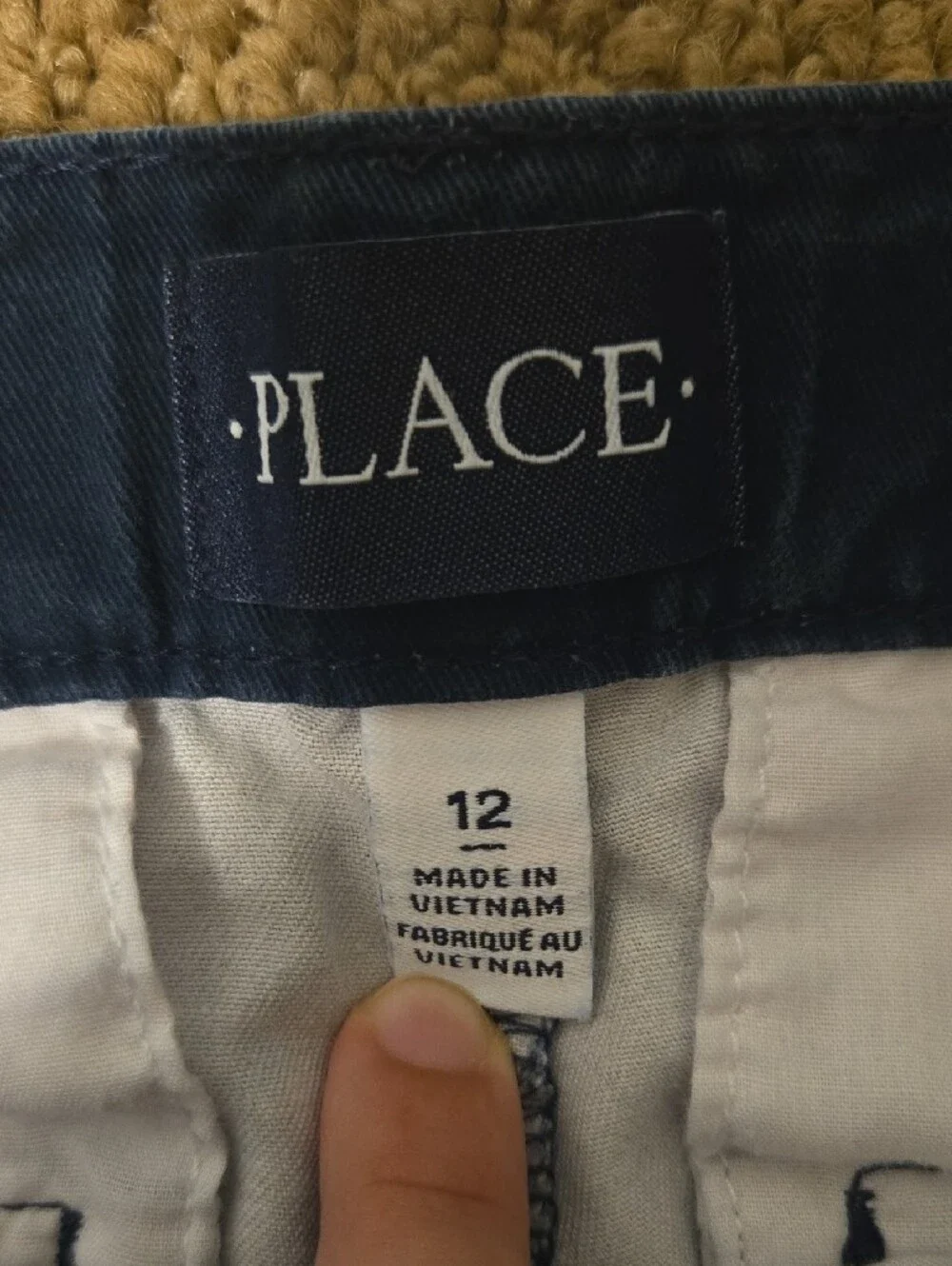The Childrens Place Navy Kids' Shorts with Subtle White Detailing